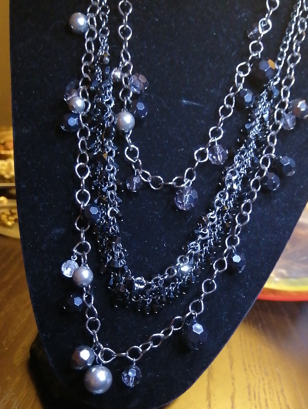 2 Elegant Black Necklaces Bundle